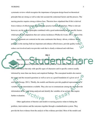 Nursing Theories: The Base for Professional Nursing Practice