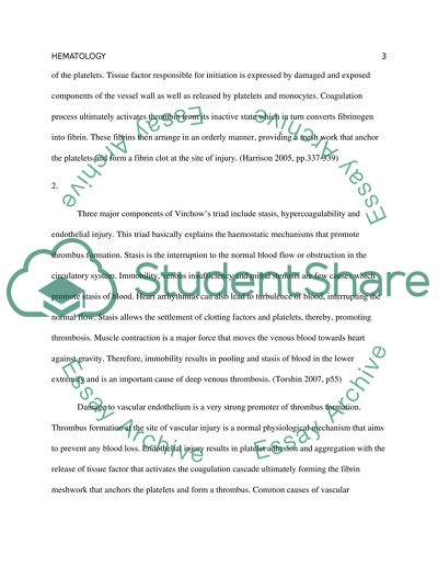 Platelet Plug and Fibrin Clot Formation