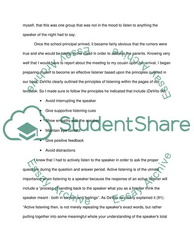 Active Listening at a Parent-Teacher Association Meeting