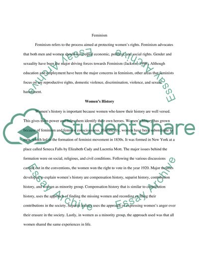 Women study: Womens History, Feminism