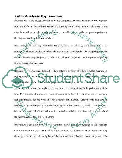 Financial Ratio Analysis of Sparklin Automotive Company