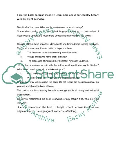 Everyday Life in Early America