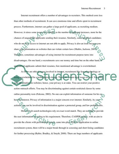 Methods of Internet Recruitment