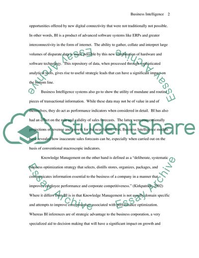 Business Intelligence and Knowledge Management Differences