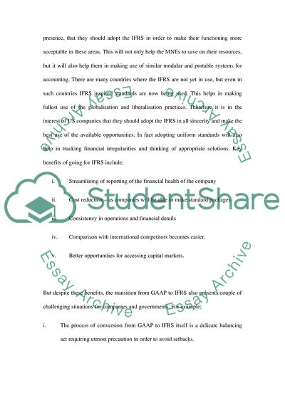 What are IFRS What body issues IFRS Why is conversion to IFRS important for U.S. companies What are some issues involved in the conversion from GAAP to IFRS