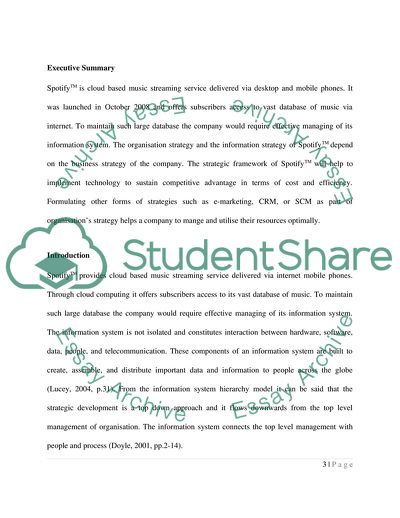 Spotify: E-Business and E-Commerce Management