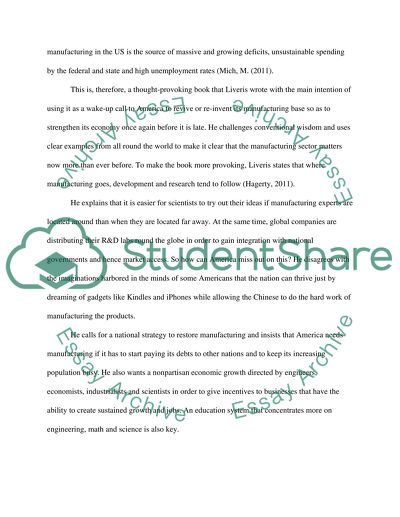 Making it in America