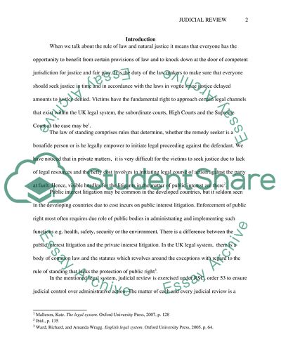 The Grounds of Judicial Review