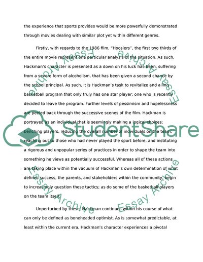 Narrative Formula(sport film)