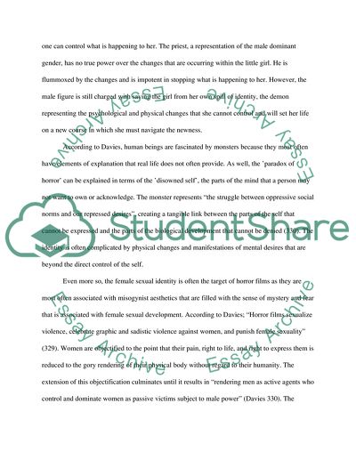 Possession of the Pubescent Female as Represented in The Exorcist