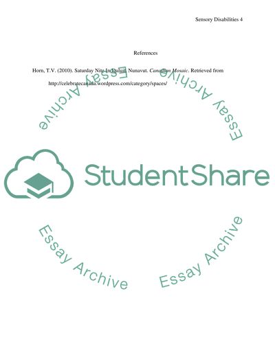 The Issue of Discrimination Against Sensory Disabled People
