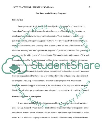 Best Practices in Corrections