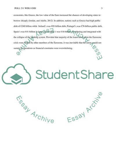 Causes of Eurozone Crisis