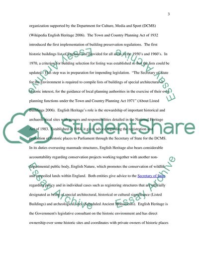 UK Heritage Protection System