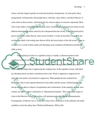 Analysis of the Notion that Marxists Romanticise Working Class Crime