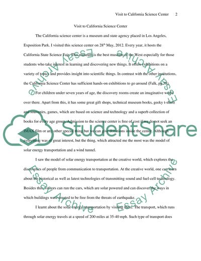 Visit to California Science Center