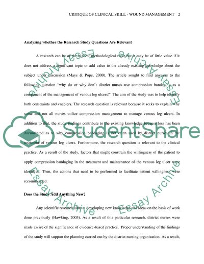 Essay clinical skill image