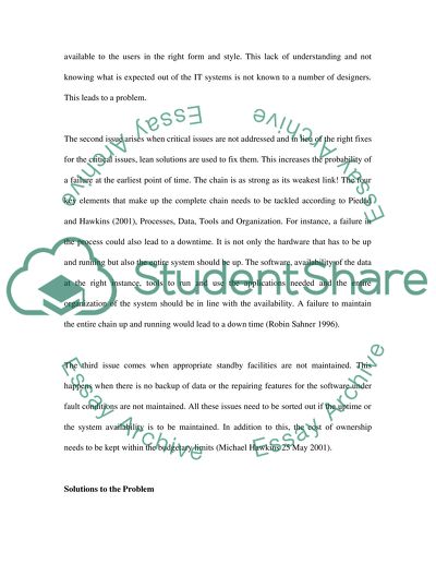 System Availability Management for SMEs