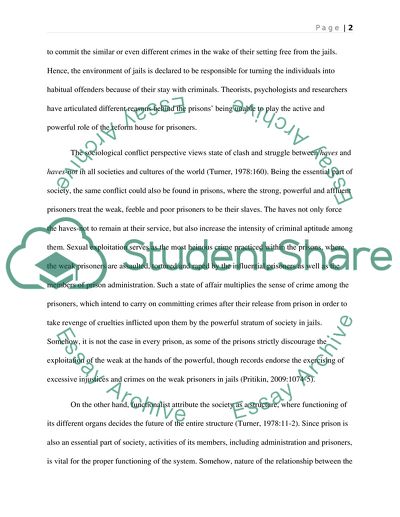 Resocialization of Prisons