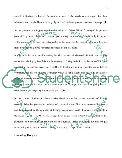 Microsoft Anti-Trust Case