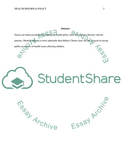 Health Reform & Policy