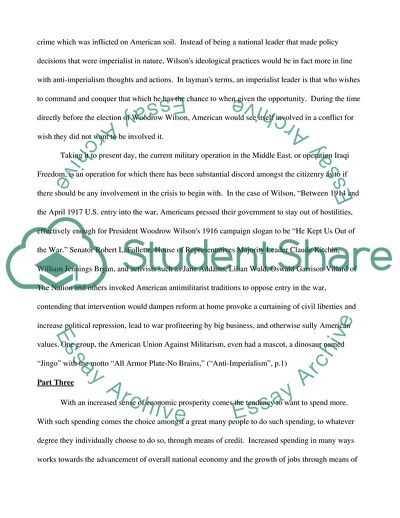 The United States as a World Power