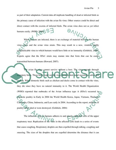 Epidemiology of Avian Influenza, and Pandemic Preparedness Strategies