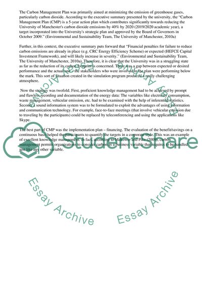 Carbon Information and Knowledge Management Higher Education