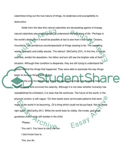 High School Persuasive Essay Examples Trope Of Detritus In Cormac Mccarthys The Road Thesis Statement For Education Essay also Examples Of Thesis Statements For Argumentative Essays Trope Of Detritus In Cormac Mccarthys The Road Essay Essay Of Science