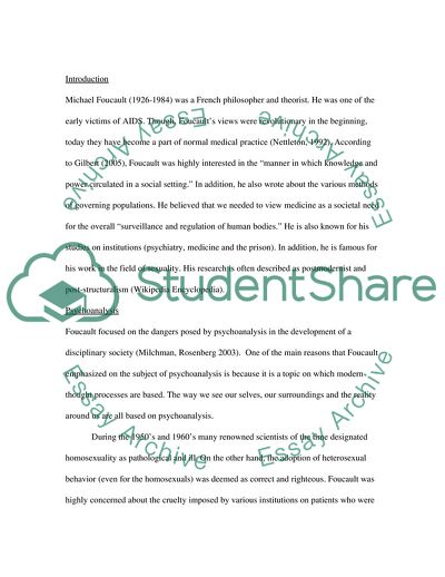 The Foucauldian Psychoanalysis of the Body