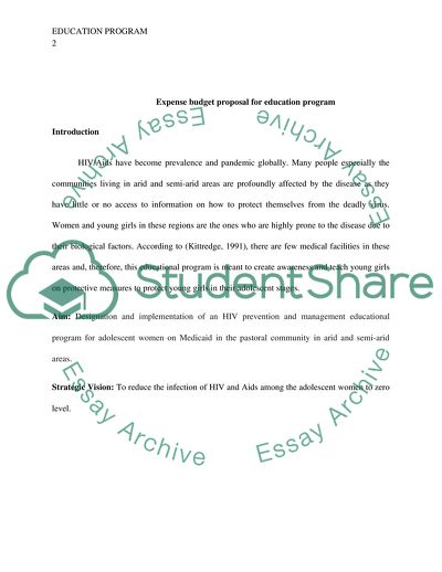 Reducing the Infection of HIV and Aids Among the Adolescent Women