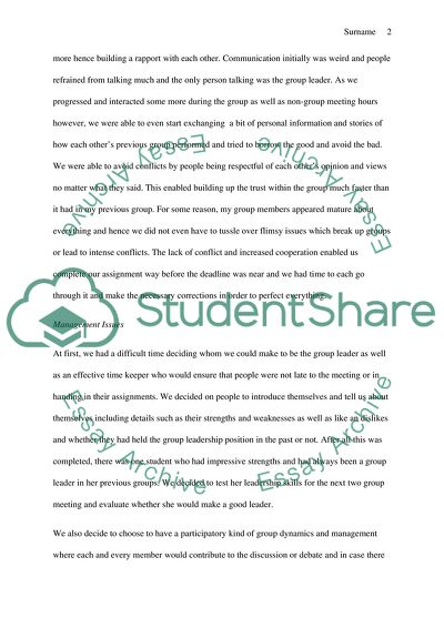 Being a Group Member