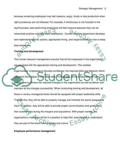 strategic management research papers examples