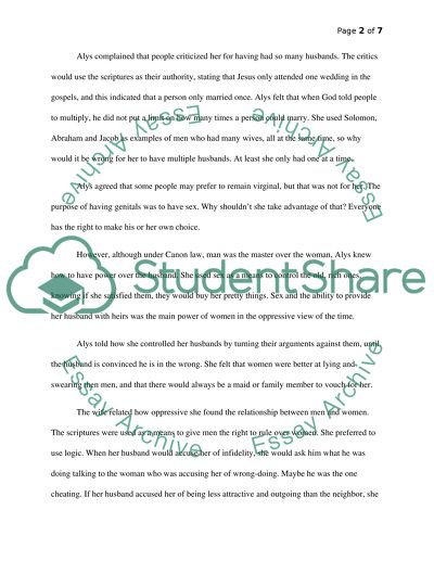 The marriage group in The Canterbury Tales by Geoffrey Chaucer