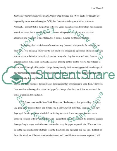 Techonology affects our life