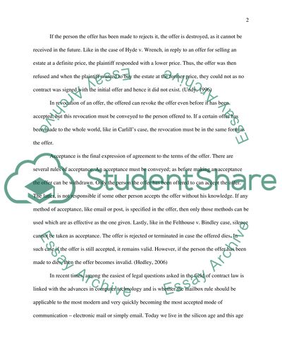 E-mail and Postal Rules