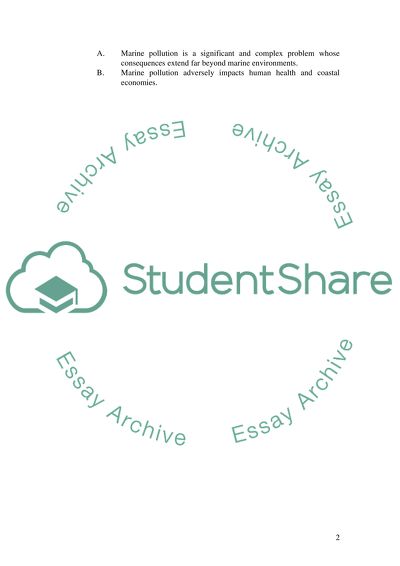 Marine Pollution Issues