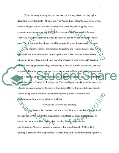 Graduate reflection paper 1a