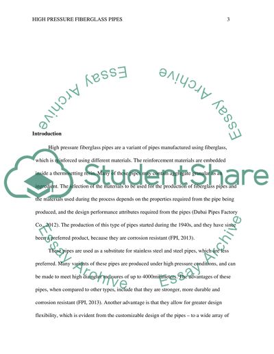 High pressur fiberglass pipes manufacturing process
