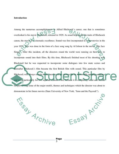 Blackmail by Alfred Hitchcock and Feminist Theory