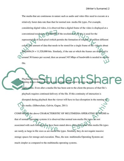 Multimedia Operating Systems