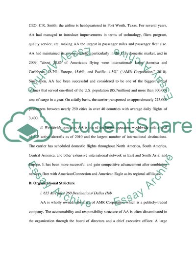 Strategy Plan for American Airlines