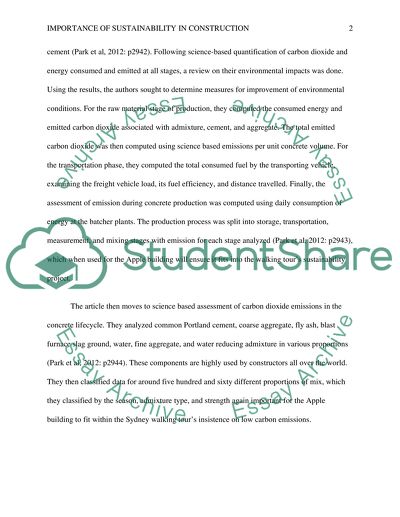 Importance of Sustainability in Construction