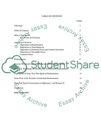 Calvinism and Ephesians