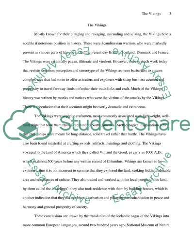 The Vikings as Important Historical Figures