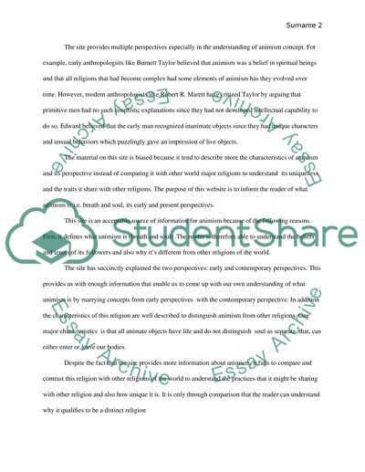 The Site About Animism