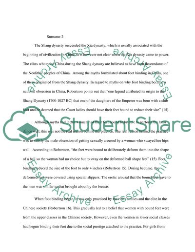 Foot-Binding in China