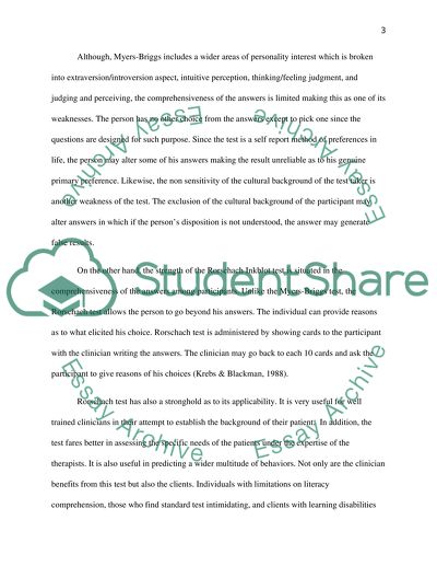 Personality Assessment Instruments
