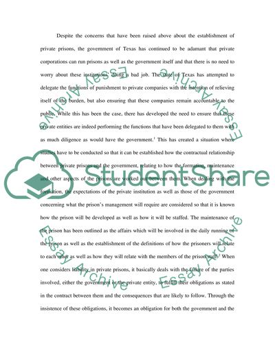 Private Prisons in Texas