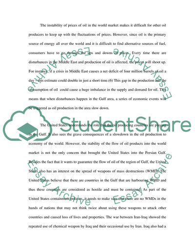 USA Interest in the Gulf Region and Its Bid to Minimize the Role of China